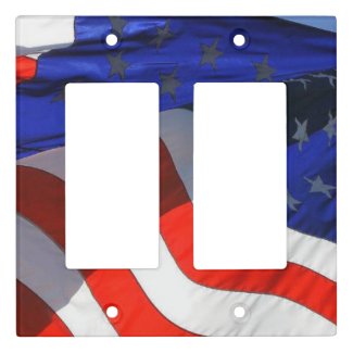 Patriotic American Flag Light Switch Cover