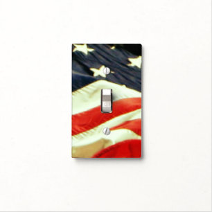 Patriotic American Flag Light Switch Cover