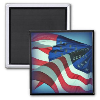 Patriotic American Flag Magnet