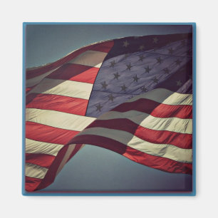 Patriotic American Flag Magnet