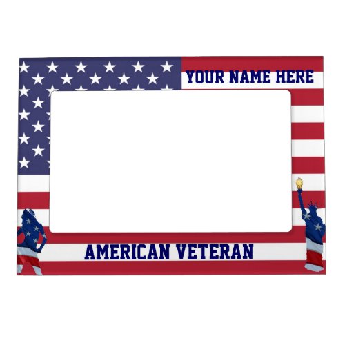 Patriotic American flag Magnetic Frame