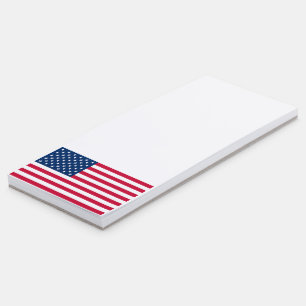 Patriotic American Flag Magnetic Notepad