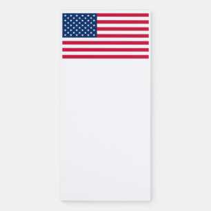 Patriotic American Flag Magnetic Notepad