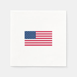 Patriotic American Flag Napkins