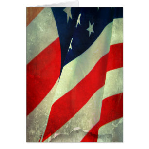 Patriotic American Flag Note