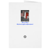 Patriotic American Flag Note Cards (Back)