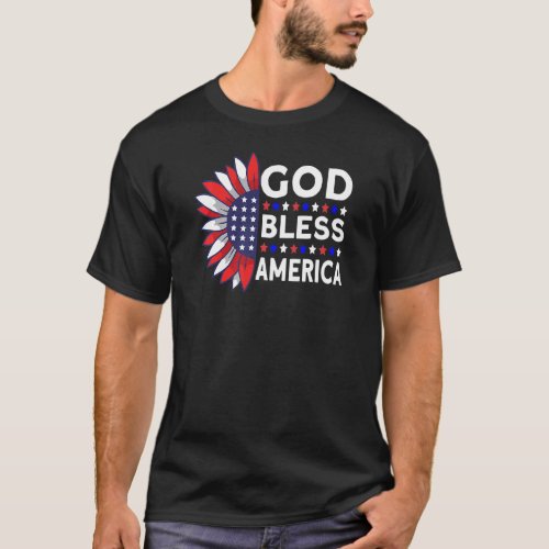 Patriotic American Flag Outfit  4th Of July T_Shirt