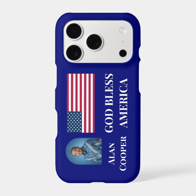 Patriotic American Flag Personalized Case-Mate iPhone Case (Back)