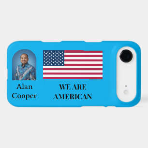 Patriotic American Flag Personalized iPhone 17 Air Case