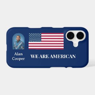 Patriotic American Flag Personalized iPhone 17 Case