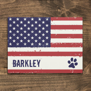 American Flag Pet Food Mat 12x18, Pet Bowl Mats, Dog Lover Gift, Cat Lover  Gift, Pet Placemat, Water Bowl Mat, Food Bowl Rug 