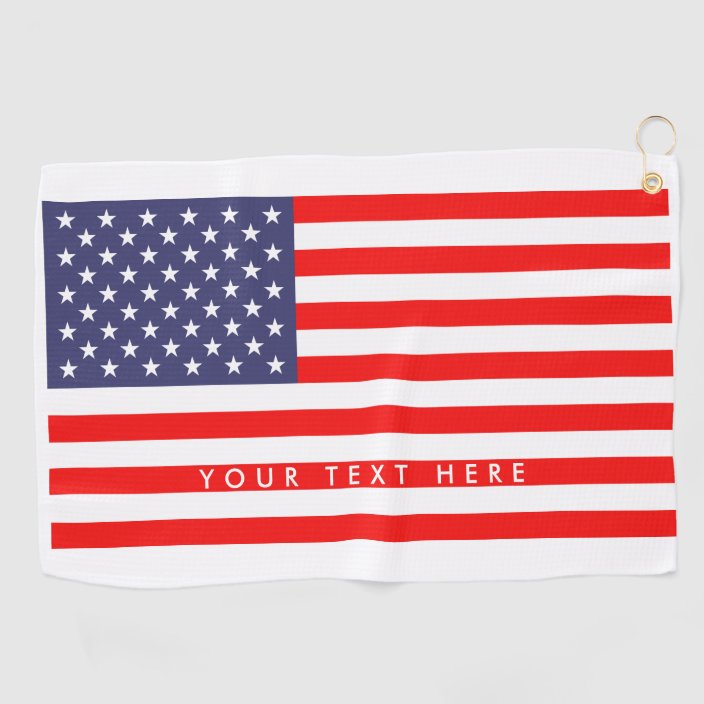 Patriotic American flag personalized