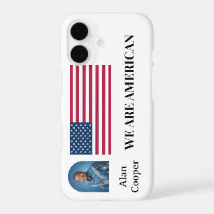 Patriotic American Flag Personalized iPhone 17 Case