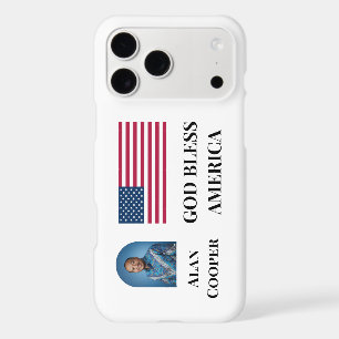 Patriotic American Flag Personalized iPhone 17 Pro Max Case