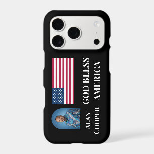 Patriotic American Flag Personalized iPhone 17 Pro Case