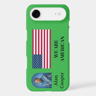 Patriotic American Flag Personalized iPhone 17 Air Case