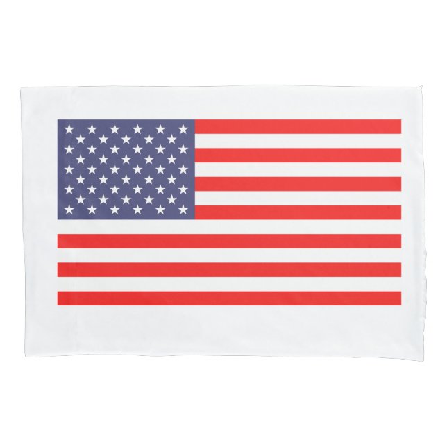 Patriotic American flag pillowcase (Front)