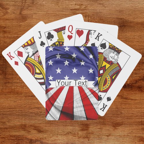 Patriotic American Flag Playing Cards