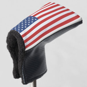PATRIOTIC AMERICAN FLAG PUTTER GOLF HEAD COVER