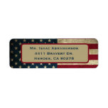 Patriotic American Flag Return Address Label