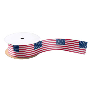 Patriotic American Flag Ribbon