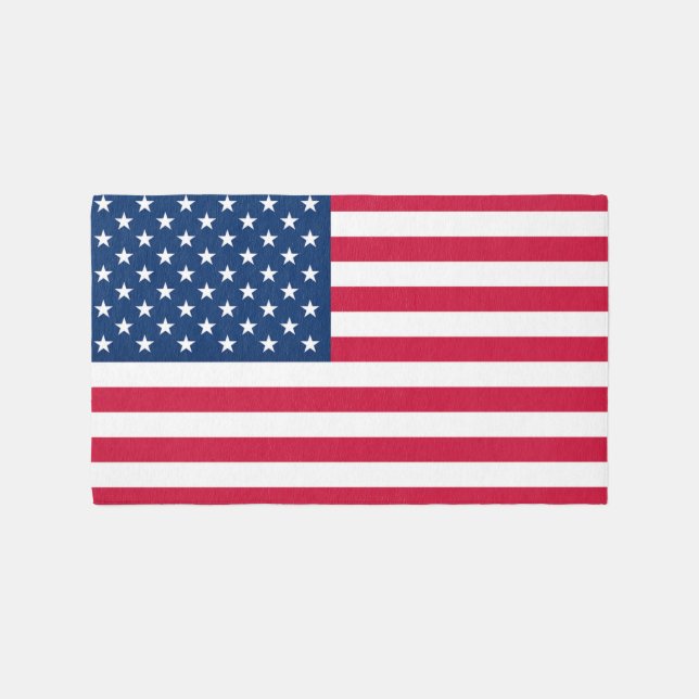 Patriotic American Flag Rug (Front)