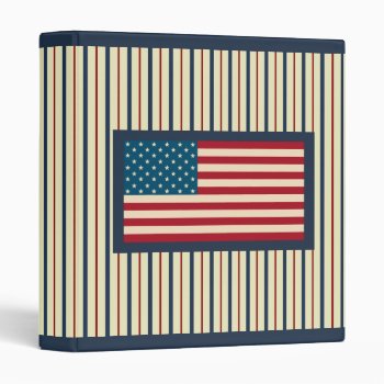 Patriotic American Flag Scrapbook Binder Gift by suncookiez at Zazzle