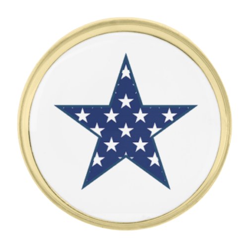 Patriotic American Flag Star Lapel Pin