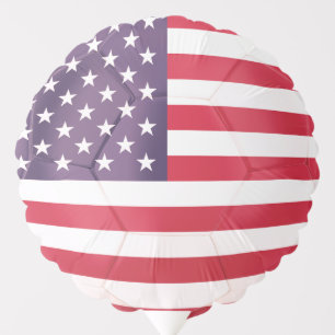 Patriotic American Flag Stars and Stripes Balloon