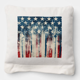 Patriotic American Flag Stars and Stripes Cornhole Bags