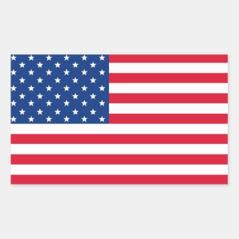 Patriotic American Flag Stickers | Zazzle