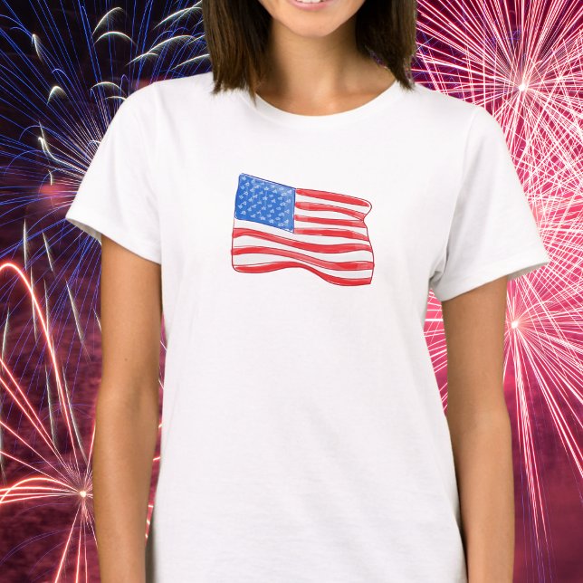 Patriotic American Flag T-Shirt (Creator Uploaded)