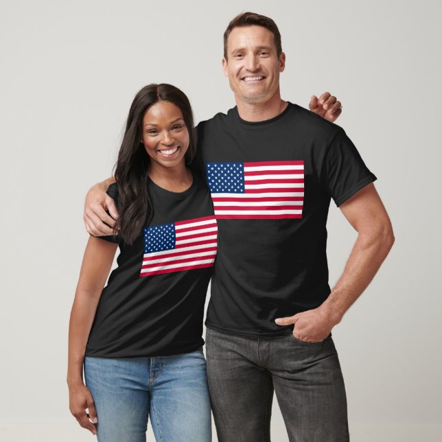 Patriotic American Flag T-Shirt (Unisex)