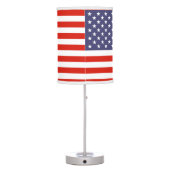 Patriotic American flag table and hang lamps (Back)