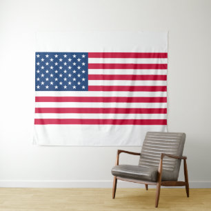 Patriotic American Flag Tapestry