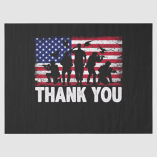 Patriotic American Flag Thank You Tissue Paper