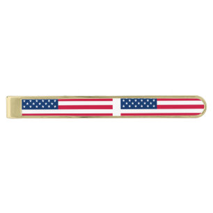 Patriotic American Flag Tie Bar