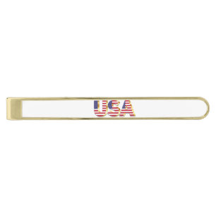 Patriotic American Flag Tie Bar USA