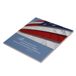 Patriotic, American Flag Tile