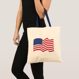 American Flag Tote Bags | Zazzle