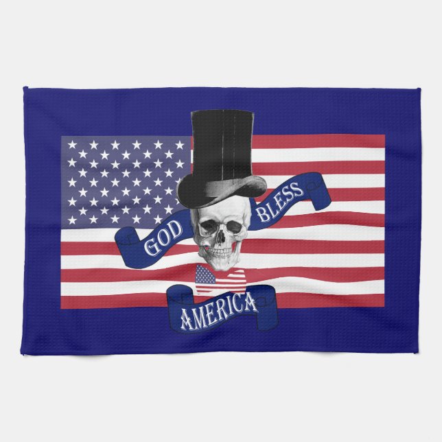 Patriotic American flag Towel (Horizontal)