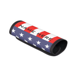Patriotic American flag travel luggage handle wrap