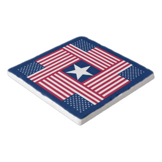 Patriotic American Flag Trivet