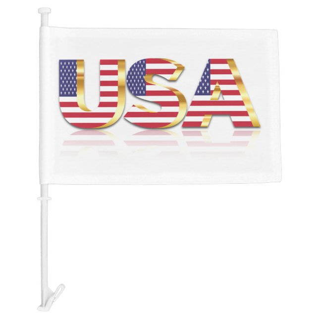 Patriotic American Flag USA Car Flags (Front)