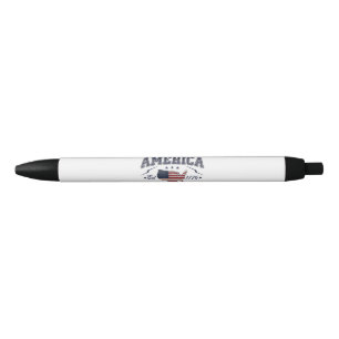Patriotic American Flag USA Est 1776 4th of July A Pen