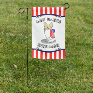 Patriotic American Flag USA Papillon (lemon) Cute