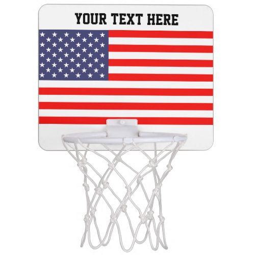 Patriotic American flag USA pride custom Mini Basketball Hoop