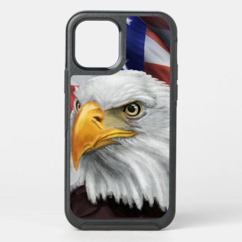 Patriotic American Flag wEagle iPhone 12 Pro Case