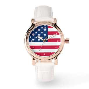 Patriotic American Flag Watch