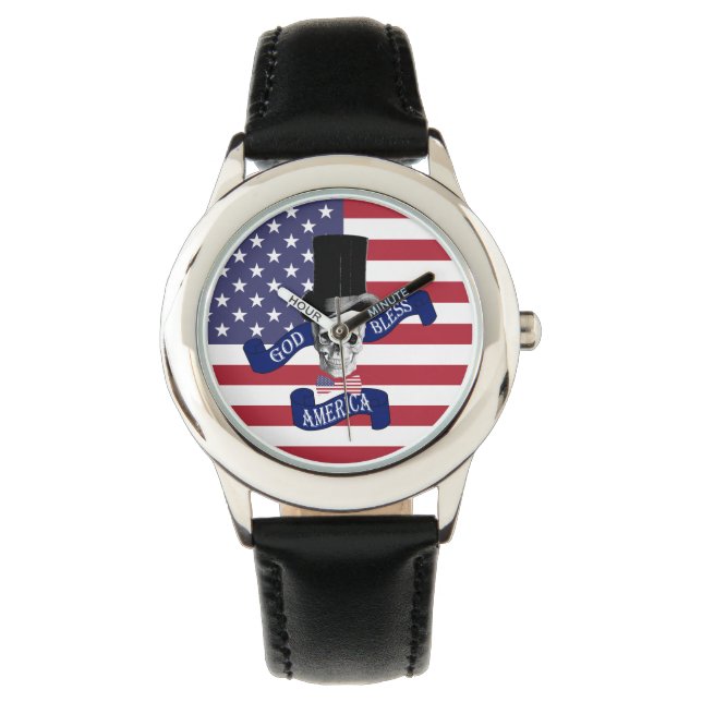 Patriotic American flag Watch (Front)